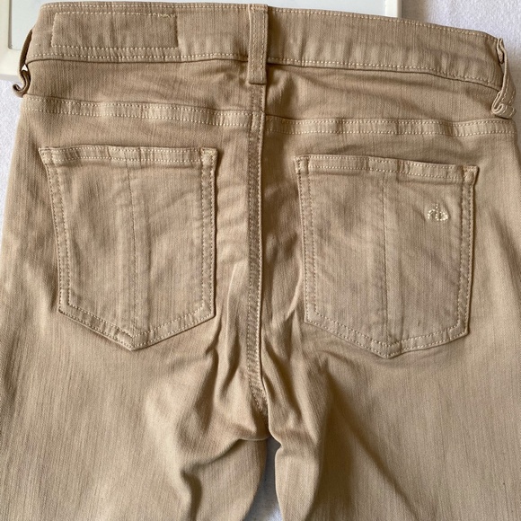 rag & bone Women's  Elephant Bell Tan Flare Jean. 25x30" Size 25 - Picture 4 of 16